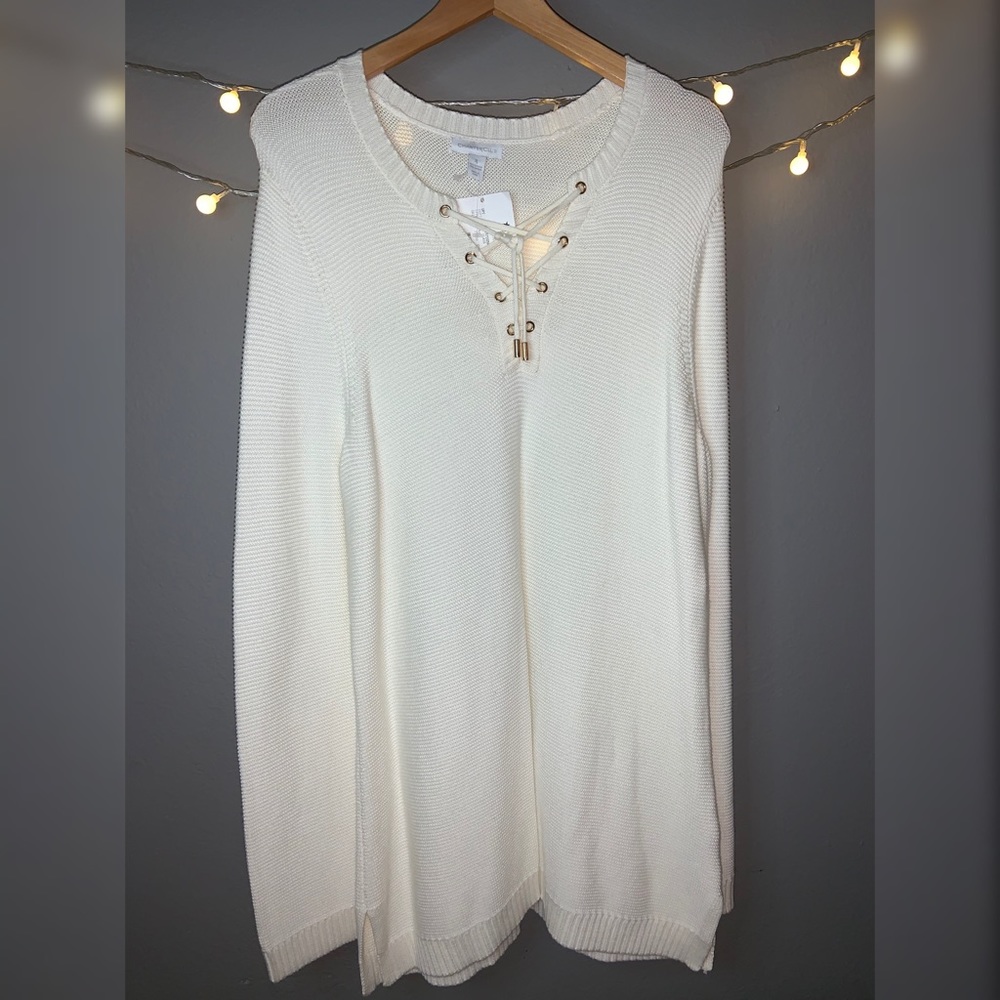 Macy’s Chanter club white sweater